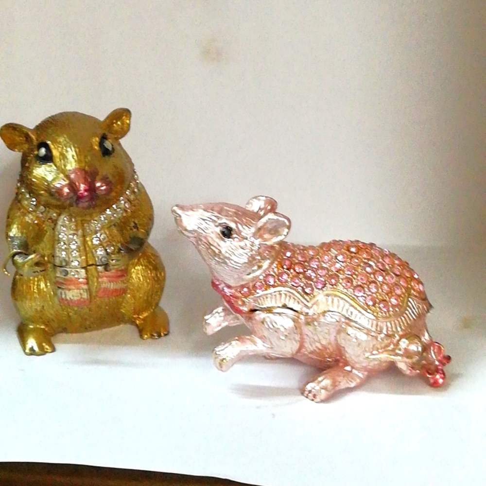Mouse showpiece set of two - Picture 1 of 6